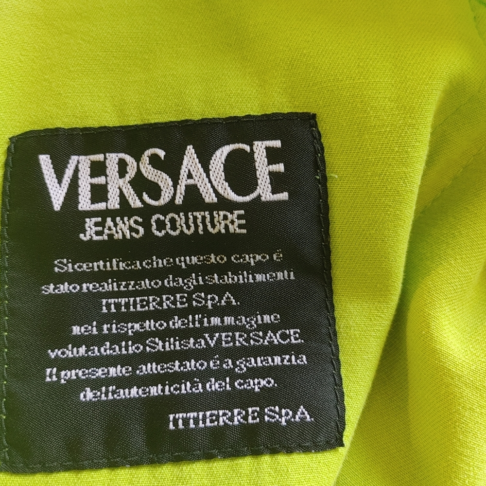 Versace Vibrant Lime Trousers - Picture 7 of 13